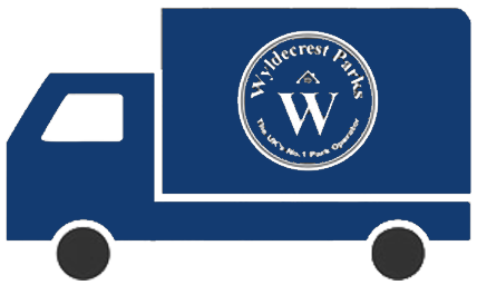 Wyldecrest Parks Removals Van Banner