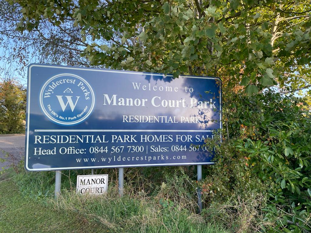 Manor Court Park Sign