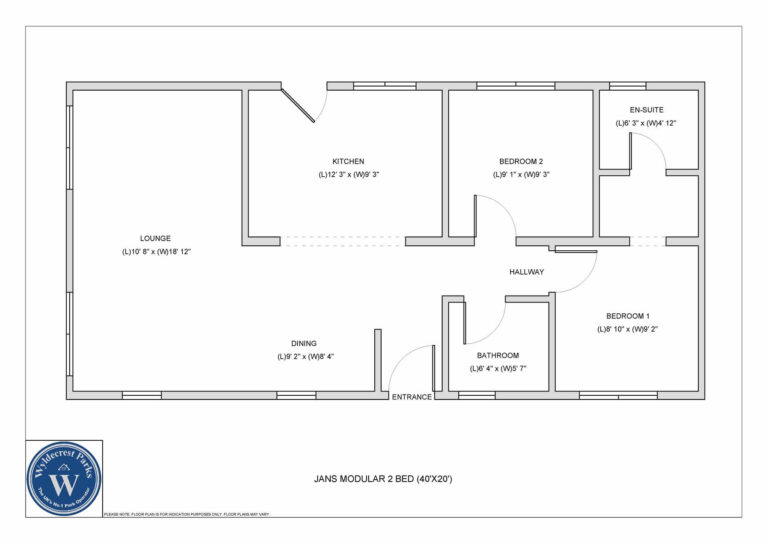 Jans Modular 40'x20' Floorplan