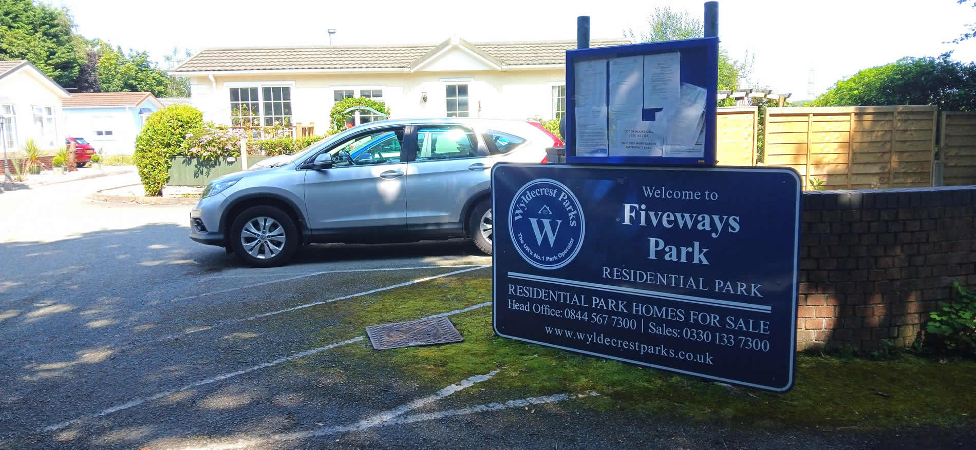 Fiveways Residential Park - Cheshire - Park Entrance