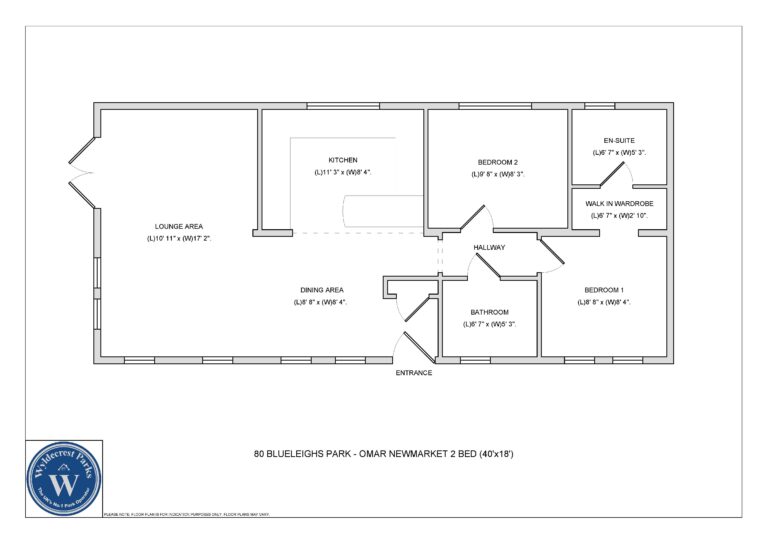 80 Blueleighs Park - Omar Newmarket 2 Bed 40x18